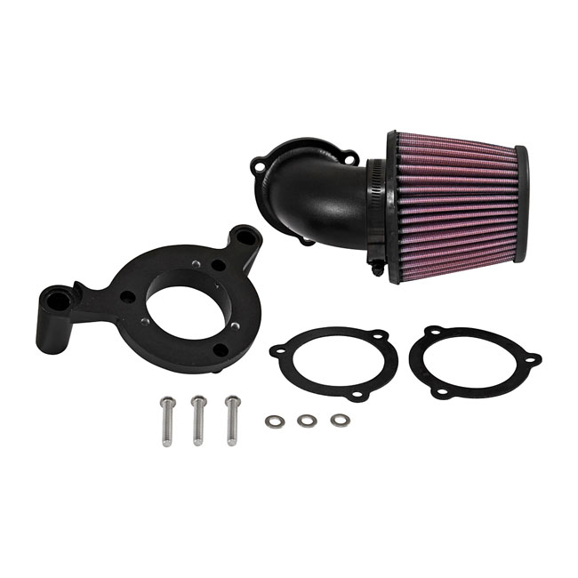 K&N, AirCharger performance air cleaner kit. Black