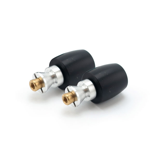 TRW, bar ends for 22mm steel handlebars. Black