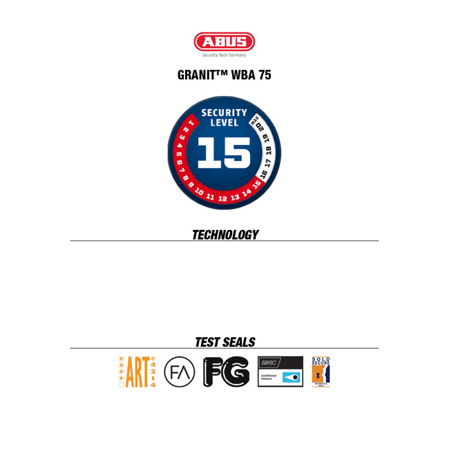 Abus, WBA75 Granit B/SB ground anchor