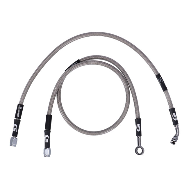 Goodridge brake line rear, stainless clear coated