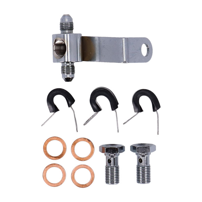 Goodridge brake line rear, stainless clear coated