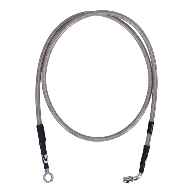 Goodridge brake line front, stainless clear coated