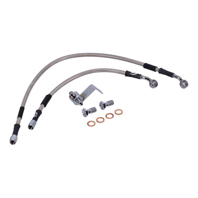 Goodridge brake line rear, stainless clear coated