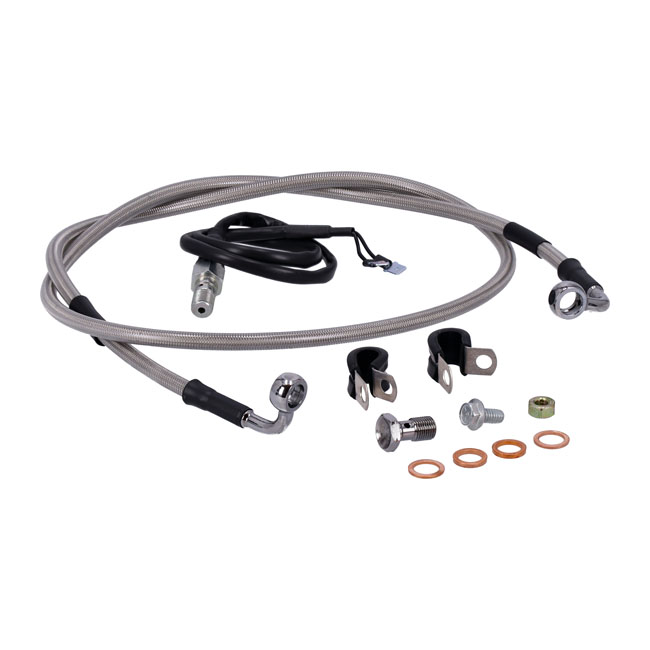 Goodridge brake line rear, stainless clear coated