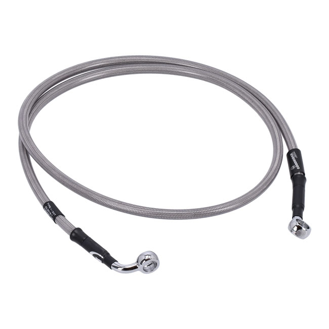 Goodridge brake line front, stainless clear coated