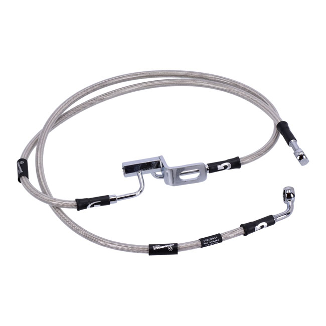 Goodridge brake line rear, stainless clear coated