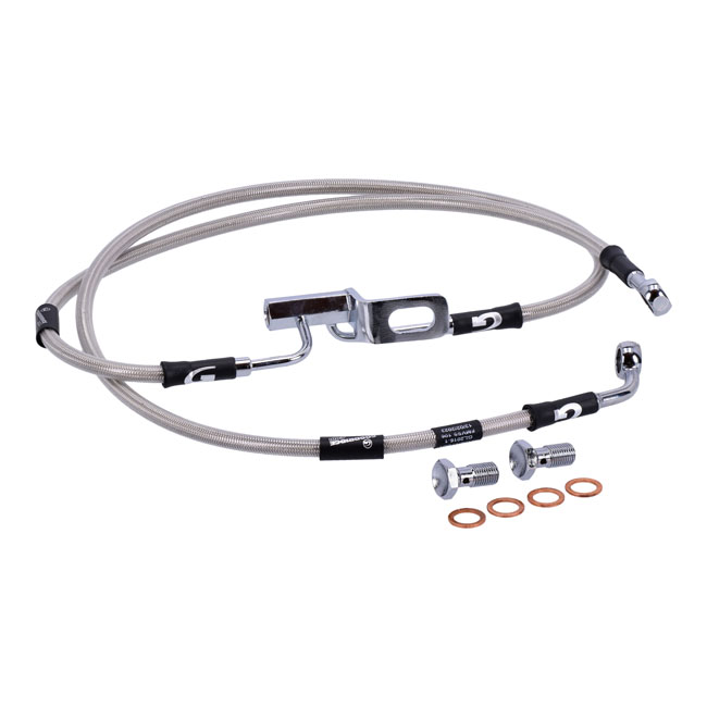 Goodridge brake line rear, stainless clear coated
