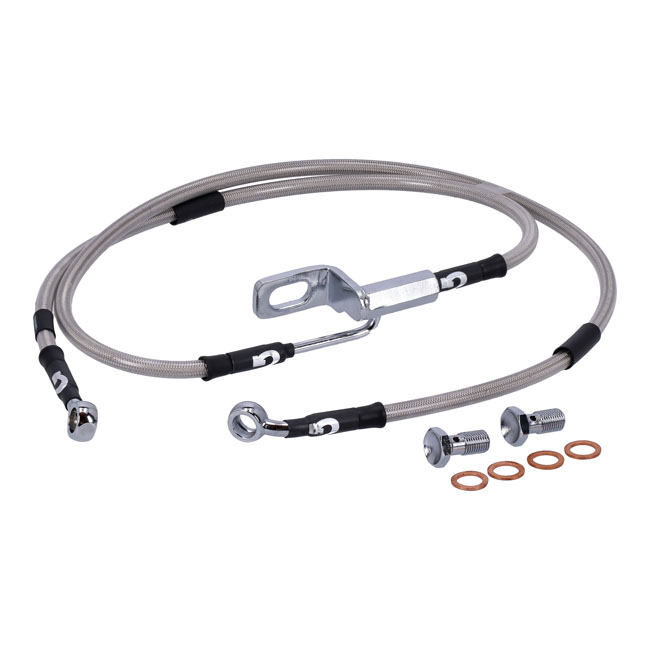 Goodridge brake line rear, stainless clear coated