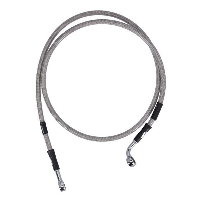 Goodridge brake line front, stainless clear coated