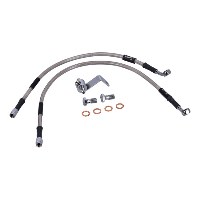Goodridge brake line rear, stainless clear coated