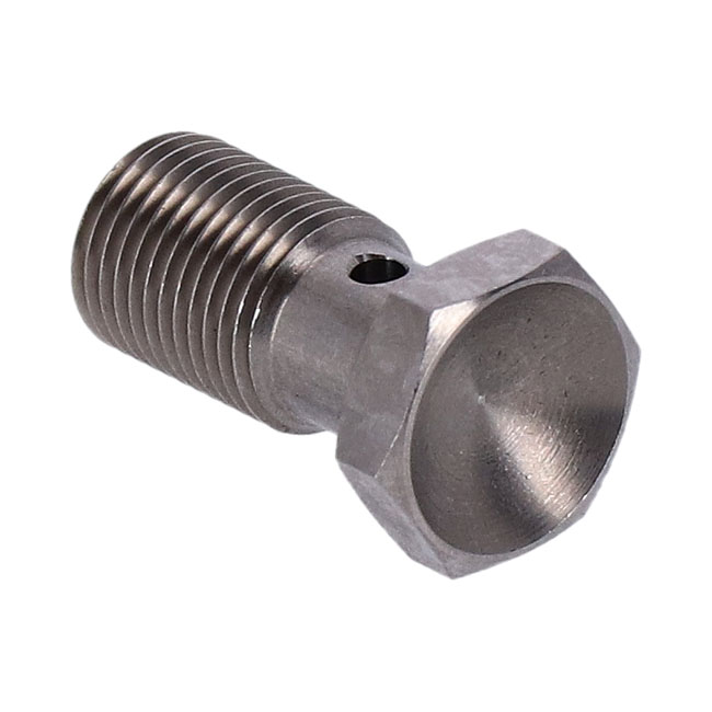 Goodridge banjo bolt, 7/16-24. Stainless steel