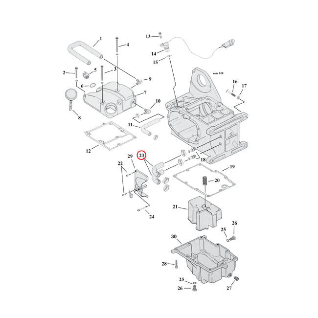 OIL HOSE, TRANSM. TO ENGINE
