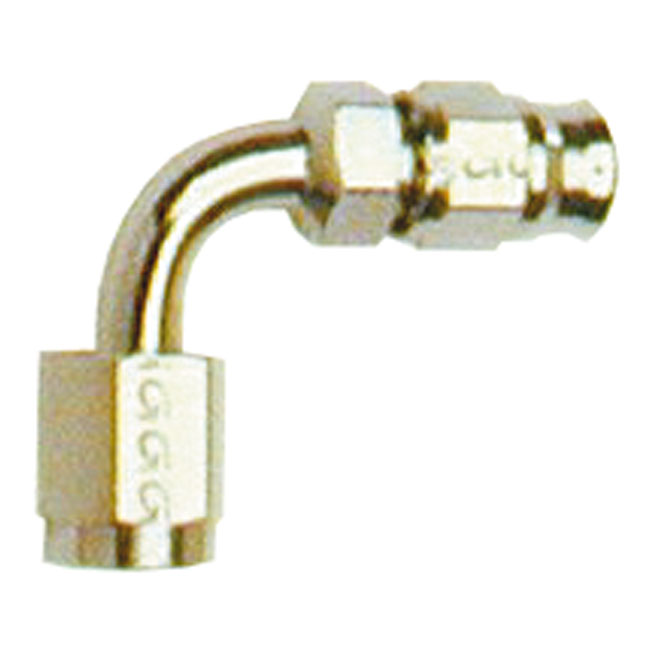Goodridge, hose end 90 degree bend tube. Stainless