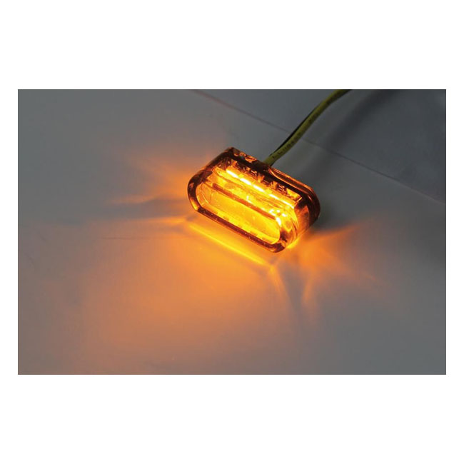 'Module 1' turn signals, horizontal mount. Smoke lens, ECE