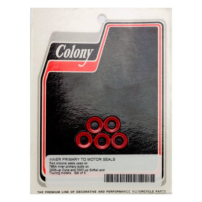 Colony, inner primary to transmission seals. Red silicone