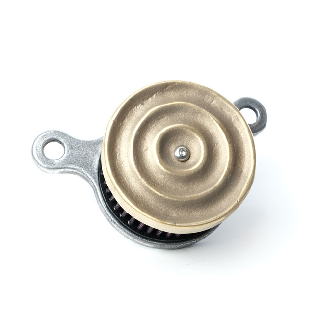 Wannabe Choppers, WannaSucker 'Wave' air cleaner. Brass