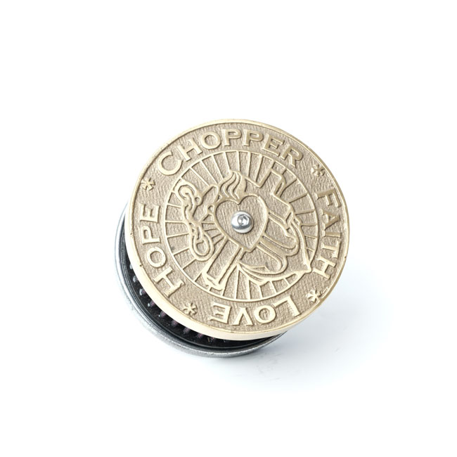 Wannabe Choppers, WannaSucker 'CFLH' air cleaner. Brass