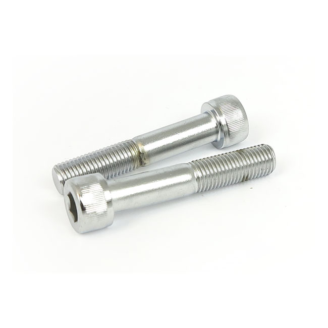 PM, caliper to bracket mount bolt kit, 11.5". Chrome
