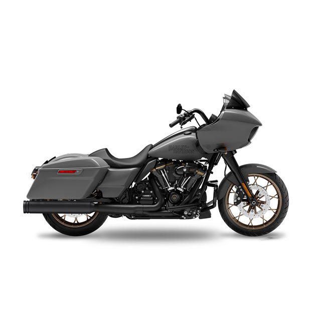 KessTech FL-double slip-ons black, billet round end cap