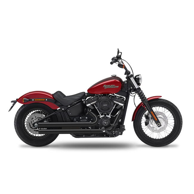 KessTech Drags 2-2 exhaust black, straight short end caps