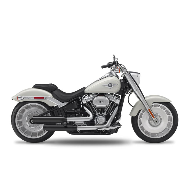 KessTech Fusion Long slip-ons black, straight cut short