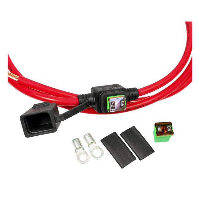 Motogadget, mo.unit battery cable with 40A fuse