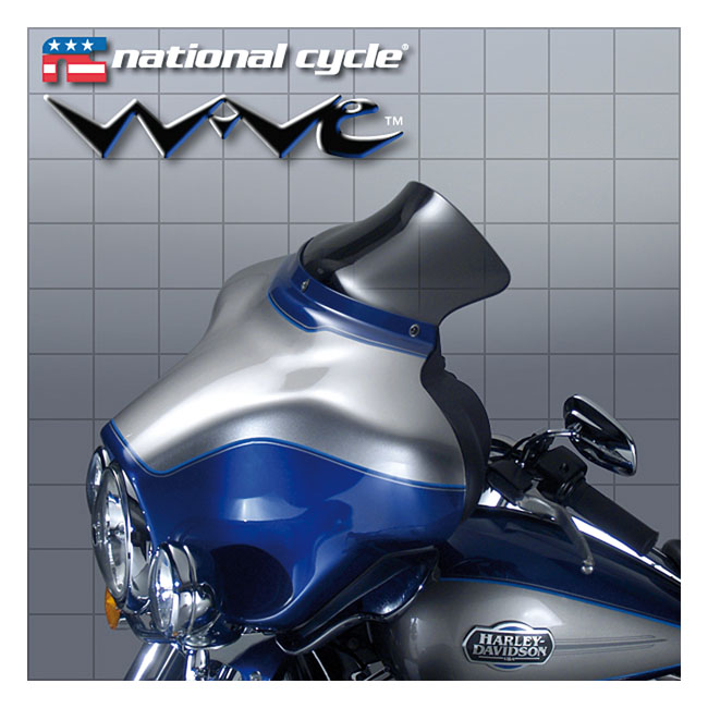 National Cycle, WaveÂ® windshield 5-1/4". Dark tint