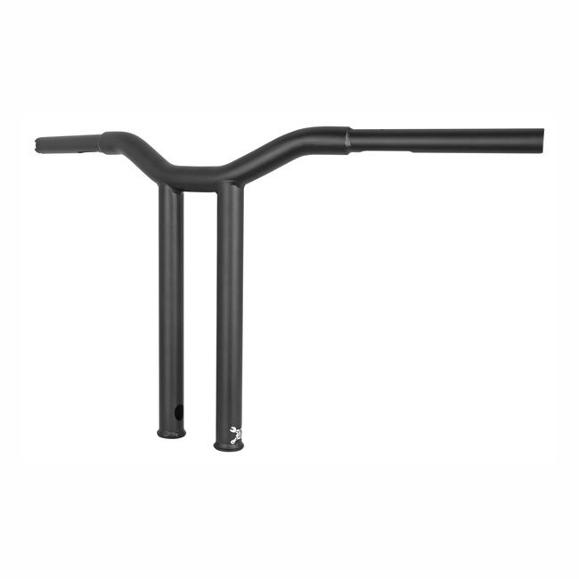 Burly, Dominator raka 1-1/4" T-bar 14" rise Matte svart