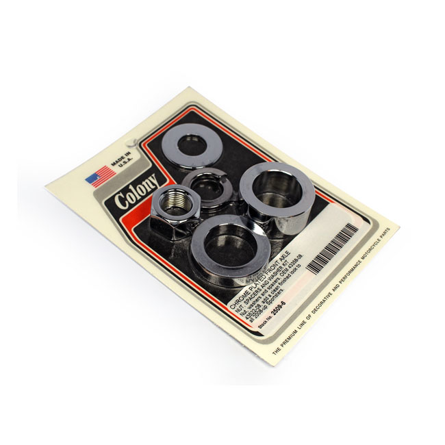 COLONY AXLE SPACER KIT FRONT, SMOOTH