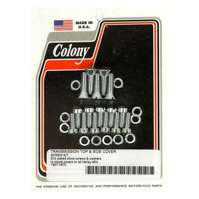COLONY TOP & SIDE COVER SCREW KIT, TRANSMISSION