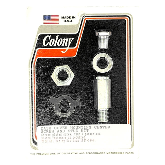 Colony, dash screw & nut kit. Zinc