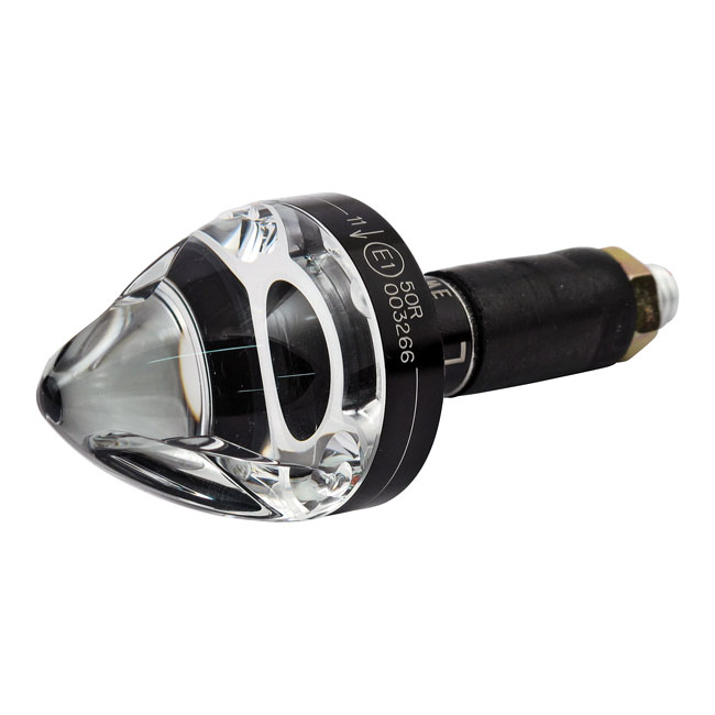 Motogadget, mo.blaze cone in-bar turn signals. Black