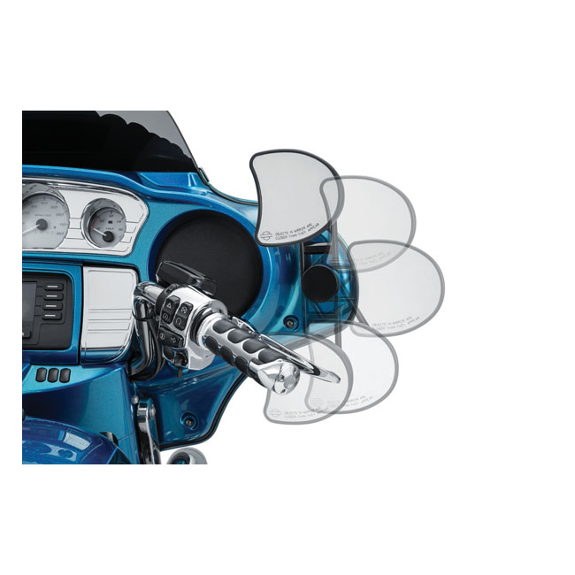 Kuryakyn, Batwing adjustable drop mirror mount. Black