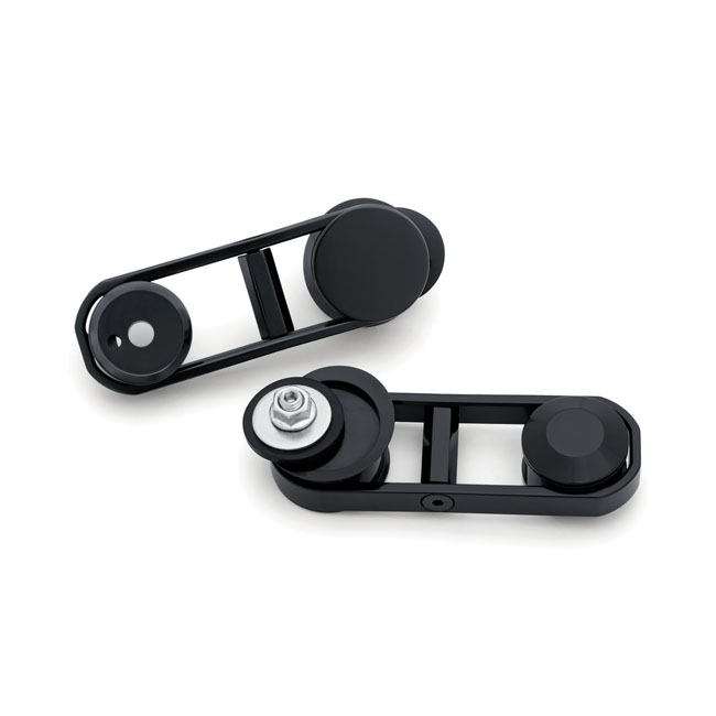 Kuryakyn, Batwing adjustable drop mirror mount. Black