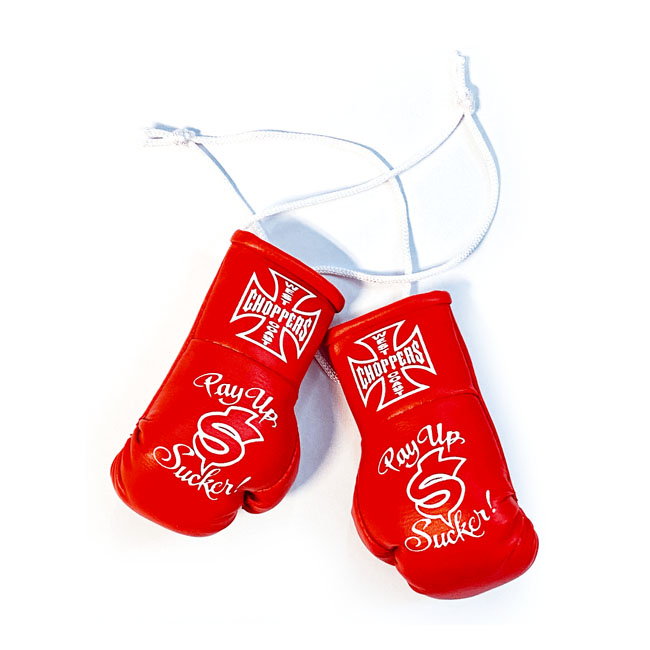 WCC Mini boxing gloves pay up sucker red