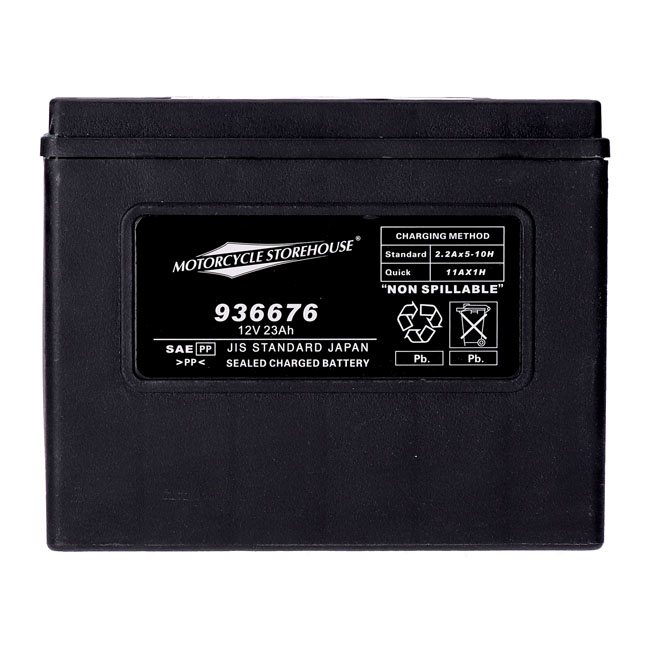 MCS, 12V sealed AGM battery. 23Ah. 360CCA