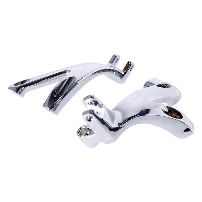 M8 SOFTAIL FLOORBOARD TO FOOTPEG CONVERSION BRACKETS