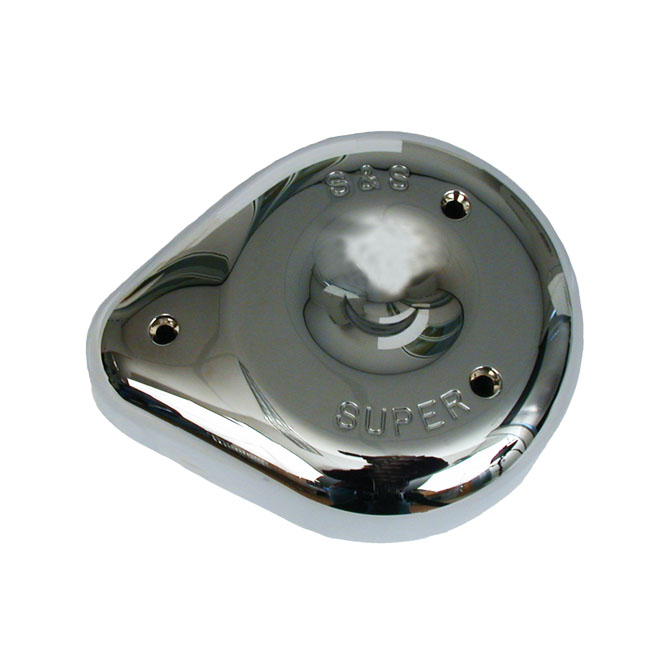 S&S, Super E/G air cleaner cover. Chrome
