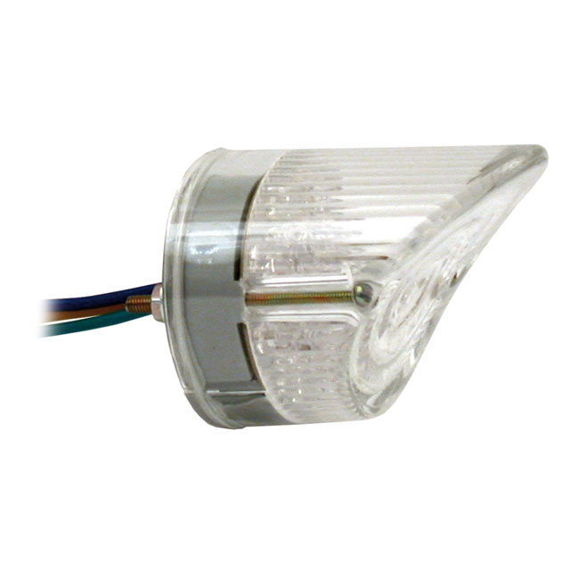 L.E.D. SHARKNOSE TAILLIGHT, CLEAR LENS