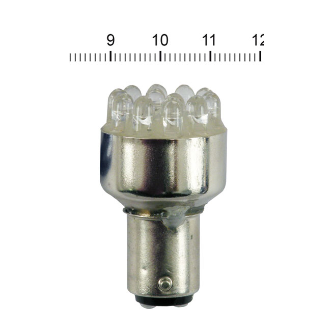 RED TAILLIGHT LED BULB, BAY15D SOCKET