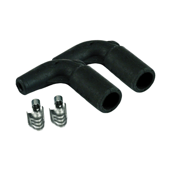 Taylor, Twin Cam style coil boots. Black, 90?é??