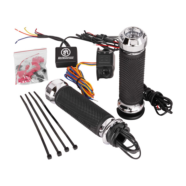 PM, Apex heated grips. Chrome