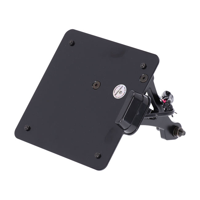 Cult-Werk, side mount license plate bracket, black. Italy