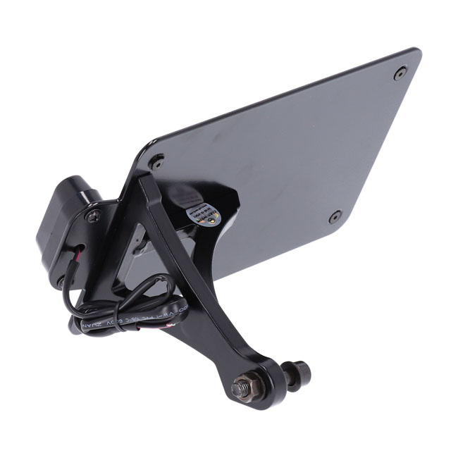 Cult-Werk, side mount license plate bracket, black. France