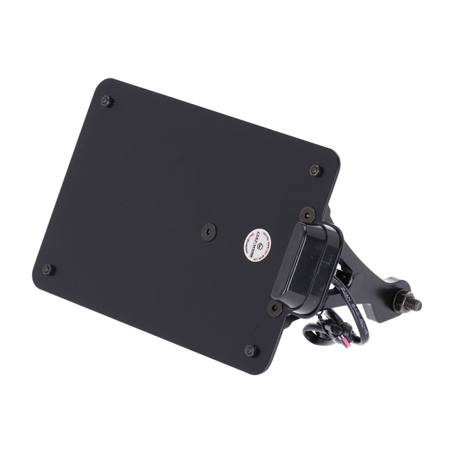 Cult-Werk, side mount license plate bracket, black. NL