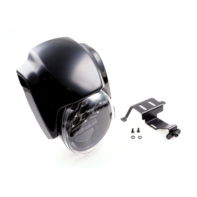 Cult-Werk, headlamp & mask kit 'NRS style. Gloss black