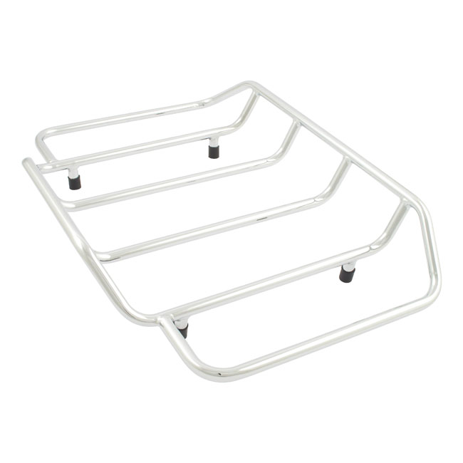 Full size luggage rack for Tour-PakÂ®. Chrome