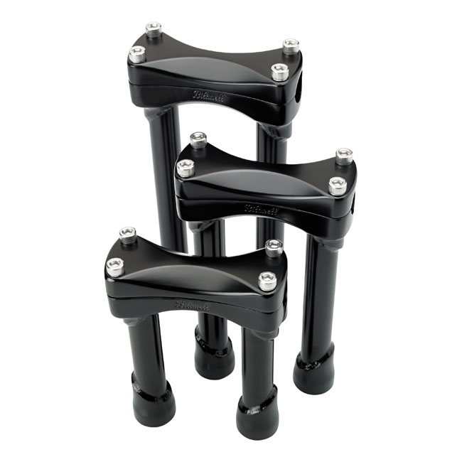 Biltwell Murdock risers 6" black, TUV appr.