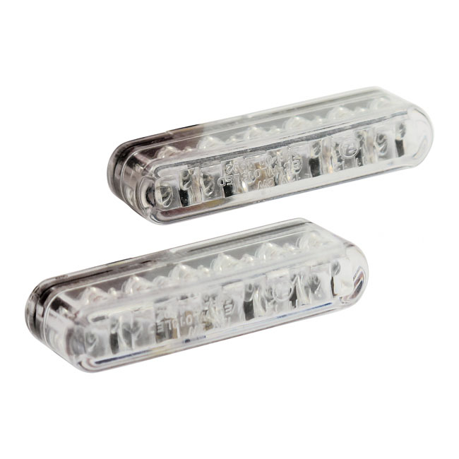 Shorty LED turn signals. Clear lens