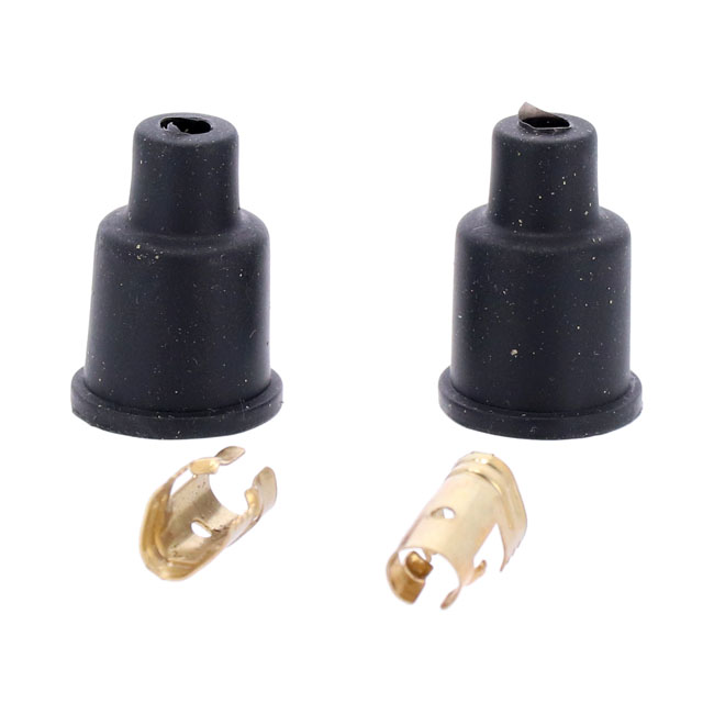 Universal 40" spark plug wire set. Cotton cloth, Pink/Black